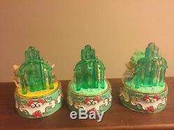 Precious Moments Wizard of Oz 3 Porcelain Music Boxes Individually Numbered