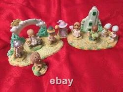 Precious Moments Wizard of Oz Resin Emerald City Yellow Brick Rd. 2003 2004 Set