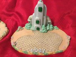 Precious Moments Wizard of Oz Resin Emerald City Yellow Brick Rd. 2003 2004 Set