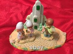 Precious Moments Wizard of Oz Resin Emerald City Yellow Brick Rd. 2003 2004 Set