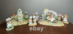 Precious Moments Wizard of Oz Resin Emerald City/Yellow Brick Road Set 2003/2004