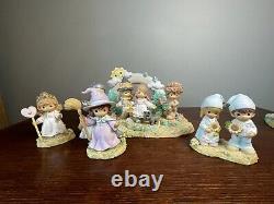 Precious Moments Wizard of Oz Resin Emerald City/Yellow Brick Road Set 2003/2004