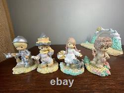 Precious Moments Wizard of Oz Resin Emerald City/Yellow Brick Road Set 2003/2004