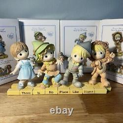 Precious Moments Wizard of Oz There is No Place Like Home (4) Figurines NIB