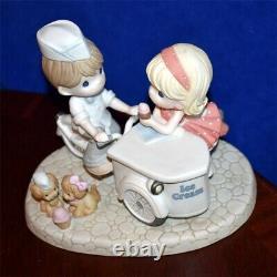 Precious Moments YOU MELT MY HEART #809 OF 3000 LIMITED ICE CREAM CART RARE