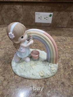 Precious Moments You Color My World 122012 Hand Painted Porcelain Figurine