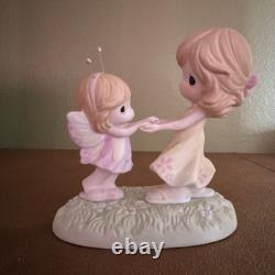 Precious Moments You Give Me Wings To Fly 114003 Porcelain Bisque Figurine