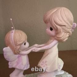 Precious Moments You Give Me Wings To Fly 114003 Porcelain Bisque Figurine