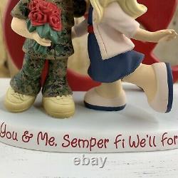 Precious Moments You and Me Semper Fi Figurine Forever Be 2018 Hamilton