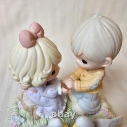 Precious Moments'Your Love Gives Me Wings' 2006 Swans Lake Pond Couple 610070