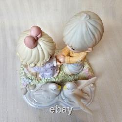 Precious Moments'Your Love Gives Me Wings' 2006 Swans Lake Pond Couple 610070