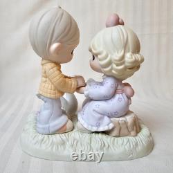 Precious Moments'Your Love Gives Me Wings' 2006 Swans Lake Pond Couple 610070