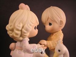 Precious Moments Your Love Gives Me Wings 610070 Couple With Swans Figurine