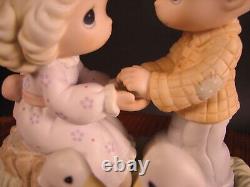 Precious Moments Your Love Gives Me Wings 610070 Couple With Swans Figurine