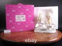 Precious Moments Your Love Gives Me Wings 610070 Couple With Swans Figurine