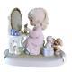 Precious Moments Adorable Vintage Figurine With Girl At Vanity