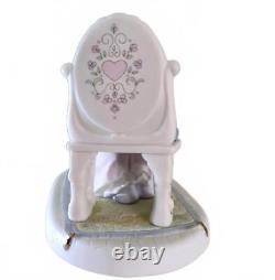 Precious moments Adorable Vintage Figurine with Girl at Vanity