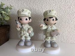 Precious moments Marine Corps figurines rare