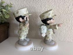 Precious moments Marine Corps figurines rare