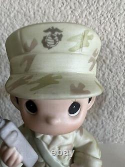 Precious moments Marine Corps figurines rare