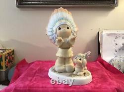 Precious moments figurine 9 Inch, The Lord Is Our Chief inspiration- Unmarked