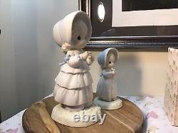 Precious moments figurines 9 Inch Easter seals & Reg Size, 2 pieces He loves me