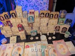 Precious moments figurines Lot of 53 WithCalendars, Coloring Books, Plates and Pins