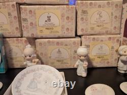 Precious moments figurines Lot of 53 WithCalendars, Coloring Books, Plates and Pins