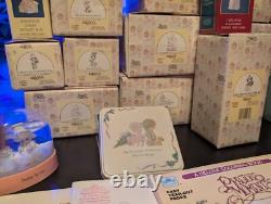 Precious moments figurines Lot of 53 WithCalendars, Coloring Books, Plates and Pins