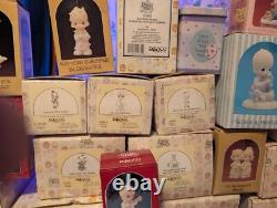 Precious moments figurines Lot of 53 WithCalendars, Coloring Books, Plates and Pins