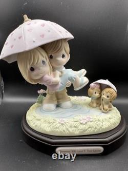 Precious moments figurines Showered With Love & Thot-fulness Signed