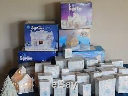 Precious moments sugar town set 57 pieces total everything in boxes