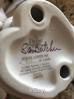 RARE! LARGE Limited Edition 104531 Precious Moments Jesus Loves Me 712/1000