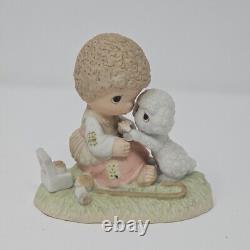 RARE MISPRINT Precious Moments Figurine E1377B He Careth For You original 21