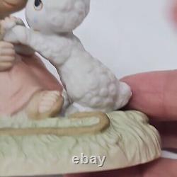 RARE MISPRINT Precious Moments Figurine E1377B He Careth For You original 21