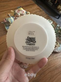 RARE! Precious Moments 802654 Baby Boy in Bed Crib Time Bedroom Mini Tea Set 8