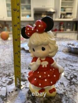 RARE Precious Moments Disney Dreamer Girl Porcelain Figure Minnie Mouse Dress-Up