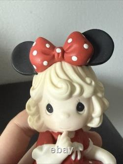 RARE Precious Moments Disney Dreamer Girl Porcelain Figure Minnie Mouse Dress-Up