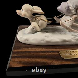 RARE Precious Moments Figurine Oh What Fun It Is To Ride 1987, No. 109819