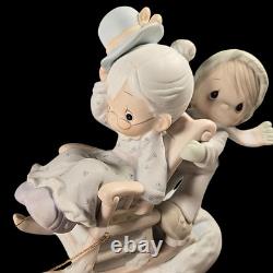 RARE Precious Moments Figurine Oh What Fun It Is To Ride 1987, No. 109819