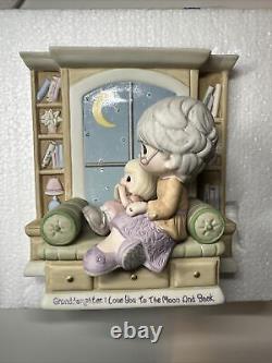 RARE! Precious Moments Granddaughter I Love You to the Moon and Back A2142 NIB