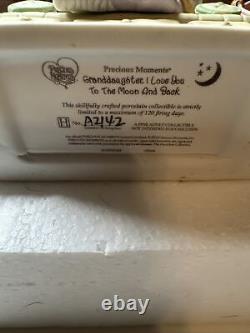 RARE! Precious Moments Granddaughter I Love You to the Moon and Back A2142 NIB