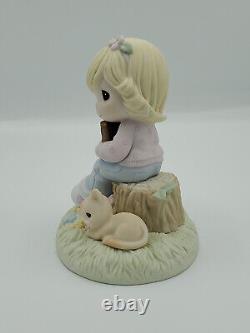 RARE Precious Moments His Words Inspire Me Figurine Girl with Bible