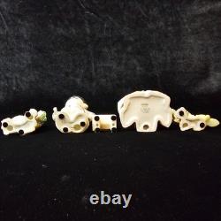 RARE Precious Moments Japanese Wedding Set Asian Exclusive 5 pc Gold Trim EUC