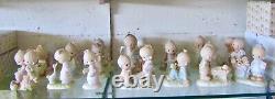 RARE Precious Moments Original 21 Set ALL No Mark + God Loveth a Cheerful Giver