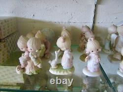 RARE Precious Moments Original 21 Set ALL No Mark + God Loveth a Cheerful Giver