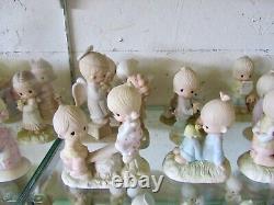 RARE Precious Moments Original 21 Set ALL No Mark + God Loveth a Cheerful Giver