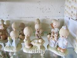 RARE Precious Moments Original 21 Set ALL No Mark + God Loveth a Cheerful Giver