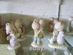 RARE Precious Moments Original 21 Set ALL No Mark + God Loveth a Cheerful Giver