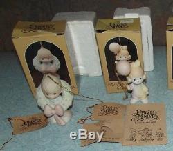RARE VINTAGE Precious Moments Figurine Collection Lot-1979 Adore Him Music Box